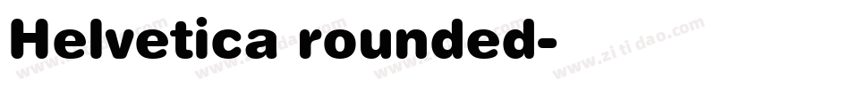 Helvetica rounded字体转换